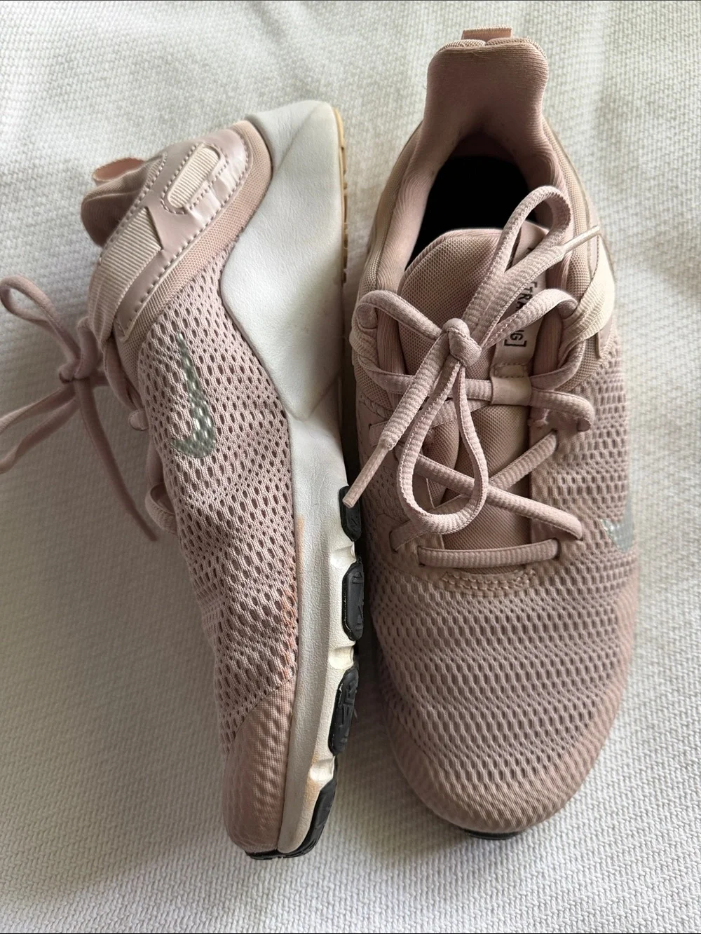 Nike Women's Blush Pink Mesh Athletic Sneakers